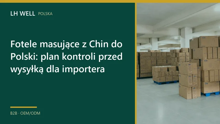 Fotele masujące podczas kontroli na linii produkcyjnej
