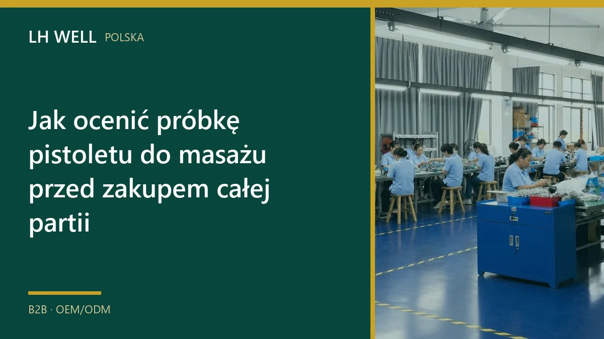 Kontrola montażu małych urządzeń do masażu na linii produkcyjnej