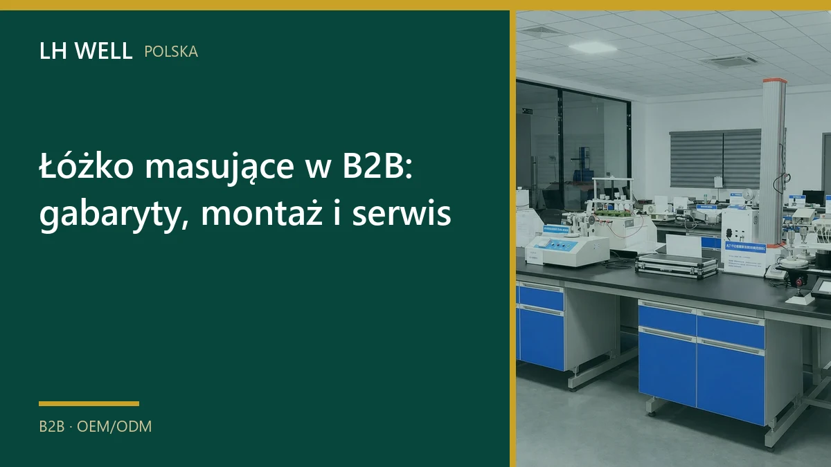 Łóżko masujące oceniane pod kątem gabarytów, montażu i obsługi serwisowej
