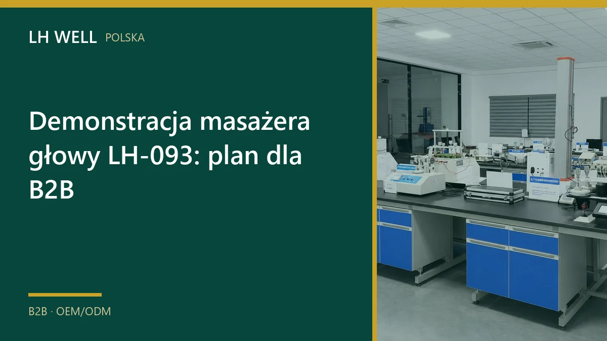 Okładka poradnika „Demonstracja masażera głowy LH-093: plan dla B2B”