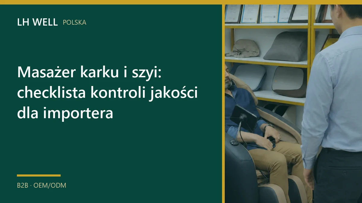 Linia montażu małych urządzeń do masażu podczas kontroli wykonania
