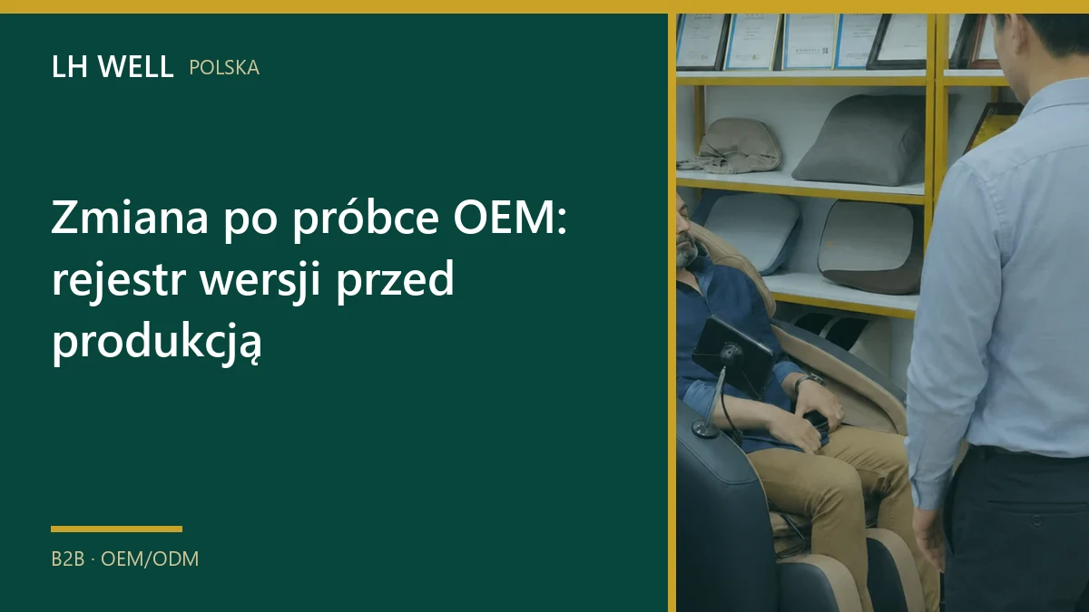 Okładka poradnika „Zmiana po próbce OEM: rejestr wersji przed produkcją”