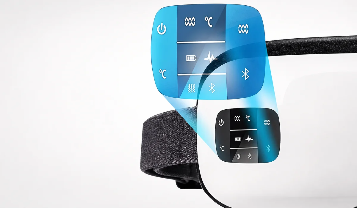 Kompaktowy podgrzewany masażer oczu z kompresją powietrza i muzyką Bluetooth LH-067 — zastosowanie w kanale sprzedaży